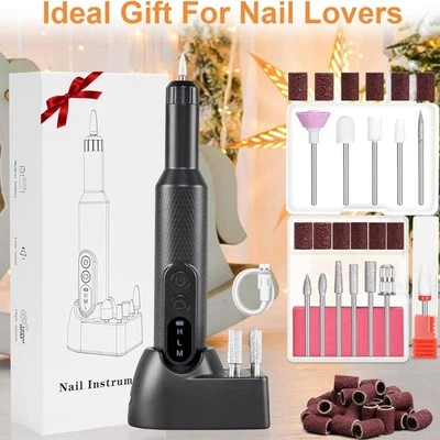 Profi Nagelfräser Elektrische Nagelfeile Nagelfraser Nail Maniküre Set 18000RPM - Bild 1 von 4