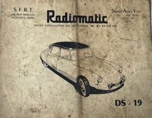 CITROEN DS 19 1955 autoradio Radiomatic complet avec notice de montage originale - Imagen 1 de 12