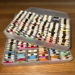 Lot 200+ Pieces Embroidery Thread Floss Assorted Colors DMC Vintage - Picture 1 of 8