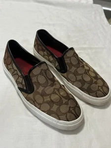 Zapatillas Coach Chrissy Talla 9.5B Contorno Firma Sin Cordones Moda 7200066/E16 - Imagen 1 de 10