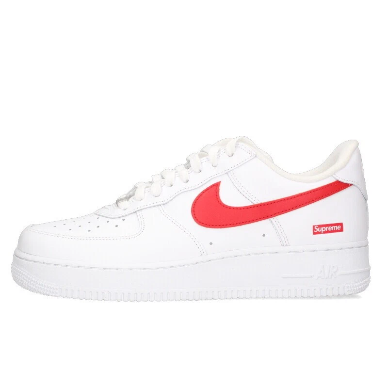 Nike Supreme x Air Force 1 Low Box Logo - Speed Red | eBay