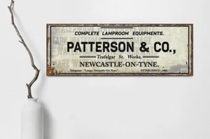 Vintage Stil NCB Kohle Bergmann Bergleute Lampe Patterson Lampe Schild - Bild 1 von 1