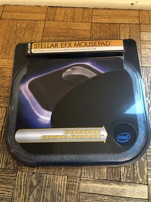 Allsop Stellar EFX Mouse Pad USB LED Glow Boarder Blue NEW - Image 1 of 4