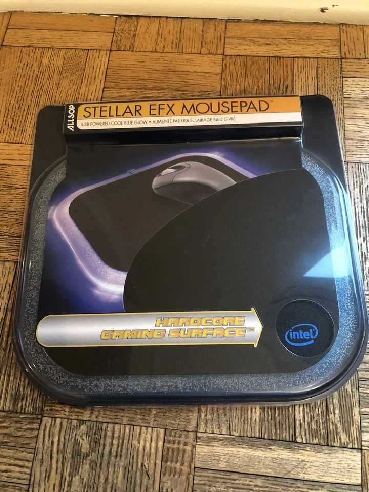 Allsop Stellar EFX Mouse Pad USB LED Glow Boarder Blue NEW - Image 1 of 4