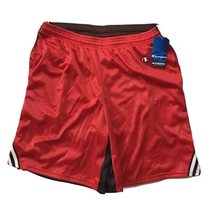 Pantalones Cortos de Baloncesto Champion Para Hombre Grande Malla Cordón 2 Bolsillos Negro Rojo Nuevos con Etiquetas - Imagen 1 de 10