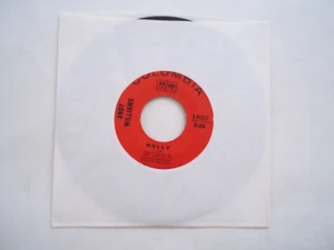 ANDY WILLIAMS - Holly / When I Look In Your Eyes 45 RPM 7" Record COLUMBIA - Picture 1 of 6