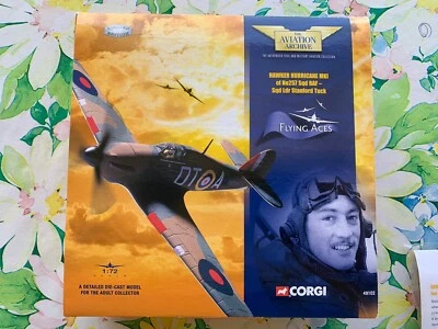 Corgi #49102 1:72 Hawker Hurricane MKI No 257 RAF - Sqd. Ldr. Stanford Tuck - Immagine 1 di 4