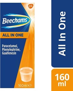 Beechams All in One 160ml Flu Cough syrup (1 Bottel) Expiry 2027 - Picture 1 of 1