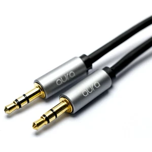 Aura Premium 3.5mm - 3.5mm Jack Audio Cable Aux Gold Plated Male-Male - Picture 1 of 1