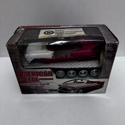 1955 Oldsmobile Model Kit Super 88 1/26 Classic Metal Works Damaged Box Red - Image 1 of 4
