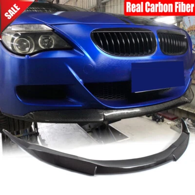 For BMW 6 Series E63 M6 E64 M6 2006-2010 Carbon Fiber Front Bumper Lip Spoiler - Image 1 of 4