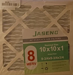 Jaseng SCHWERLAST Luftfilter 10x10x1 Merv 8 Ersatz AC Ofen 6er Pack - Bild 1 von 5