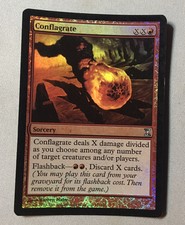 1x FOIL Conflagrate, MTG Time Spiral, Uncommon, LP (Light Play) x1