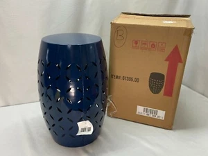 Mesa auxiliar de hierro Christopher Knight Home lila exterior 12", azul oscuro - Imagen 1 de 12