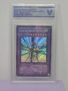 Yugioh Gaia Il Campione Drago LOB-125 Segreta Rara CC&G 5.0 Ristampa - Foto 1 di 6