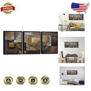 High-Definition 3-Piece Canvas Prints in Black Frame - Perfect for Living Rooms - Picture 1 of 8