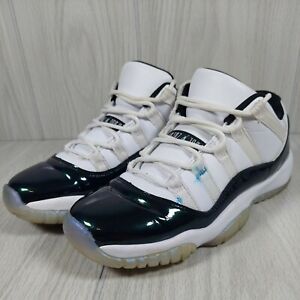 Air Jordan 11 Retro Low Emerald Boys 528896-145 Basketball Shoes Size 6Y 2017