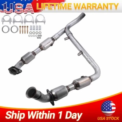 Y Pipe Catalytic Converter For 2001-2003 Ford F-150 4.2L V6 RWD RWD Vehicle Only - Image 1 of 4