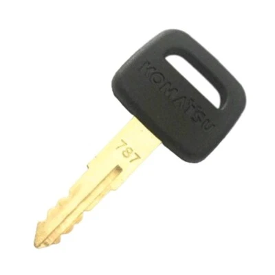 Komatsu 787 Ignition Key for Excavator Dozer Loader & Heavy Equipment with Logo  - Image 1 of 4