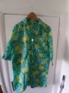 Vintage Overall Ladies Multicoloured Floral design VGC condition Pinny Apron - Picture 1 of 7