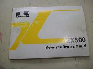 1987 KAWASAKI EX500 EX500-A2 OWNERS MANUAL OEM - Bild 1 von 8