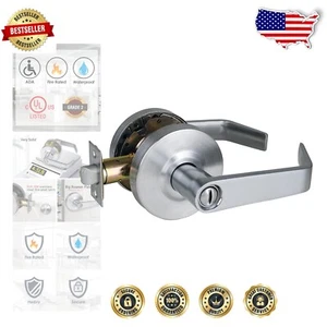 Stainless Steel Commercial Privacy Door Lever with Easy Installation - Listed - Picture 1 of 9