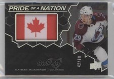2020-21 SPx UD Black Pride of a Nation 42/99 Nathan MacKinnon #PN-NM Patch