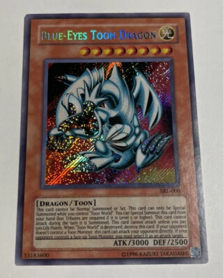 Yugioh - Blue Eyes Toon Dragon - SRL-000 - Secret Rare - Holo Bleed - Konami - Image 1 of 3