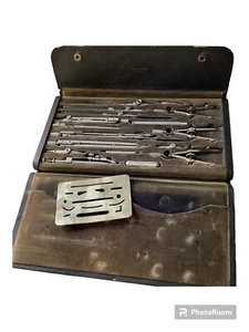 Vintage DIETZGEN KROMET 1040CC 1936 drafting tools in original case. Germany - Picture 1 of 7