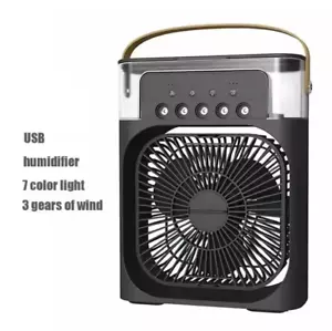 3 in 1 Fan Air Conditioner Small Air Cooler LED Night Light Portable Humidifier - Picture 1 of 6