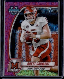 2024 Bowman U Chrome Brett Gabbert 1st Bowman Fuchsia Mini-Diamond 098/125 - Picture 1 of 2