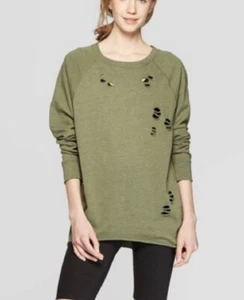 Felpa donna oversize lounge - Colsie verde oliva esercito invecchiata XS - Foto 1 di 6