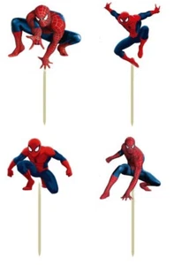 24 pieces spiderman cake cupcake toppers 24pcs - Picture 1 of 5
