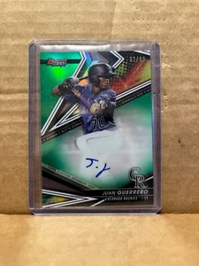 Juan Guerrero 2022 Bowman's Best Auto Green /99 B22-JG - Picture 1 of 2