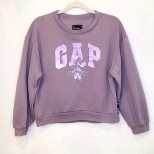 GAP + Disney Purple Long Sleeve Minnie Mouse Sweatshirt Girls’ Size XXL - Picture 1 of 11