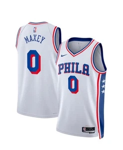 Philadelphia 76ers Nike Swingman Trikot - Tyrese Maxey - Herren Größe Large neu mit Etikett - Bild 1 von 4