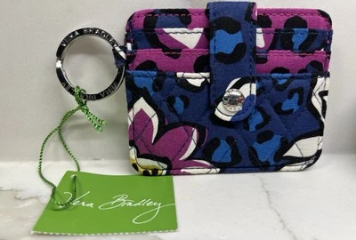 NUEVO Estuche para Tarjetas Vera Bradley It’s A Snap Violeta Africano Portatarjetas de Crédito y Identificación Foto 1 de 2