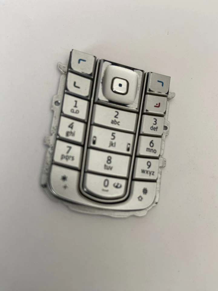 Teclado Original Nokia 6230i en Plateado Original NOKIA Pieza en Buen Estado Foto 1 de 2