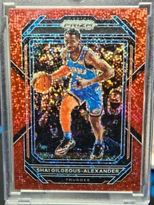 2022-23 Panini Prizm - Shai Gilgeous-Alexander #64 Red Sparkle Prizm - Picture 1 of 2