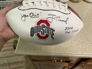 Coach Jim Tressel Signed Football with 2002 National Championship! OSU Legend!!! - Picture 1 of 7