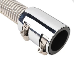 ⁺Silver Radiator Hose 24in Stainless Steel Efficient Cooling Radiator Coolant - Picture 1 of 22