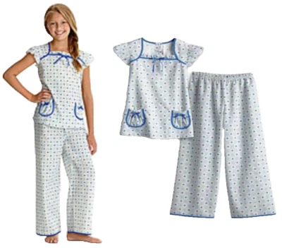 Pijama Floral Molly American Girl Muñeca + Niñas Talla 10 12 Azul Foto 1 de 4