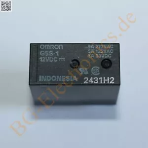 1 x G5S-1-DC12 PCB Relay Ag 12V 360Ω G5S-1-12DC Omron 1pcs - Bild 1 von 1