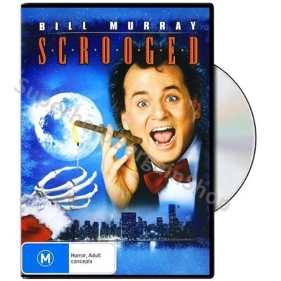Scrooged (DVD, 1989) PAL Region 4 (Bill Murray, Karen Allen, John Forsythe) NEW - image 1 of 4