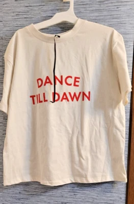 Camiseta blanca mediana Kate Spade New York X Target Dance Till Dawn Foto 1 de 4