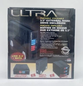 New Ultra Portable, Stackable 3.5" External Hard Drive Enclosure - Picture 1 of 5