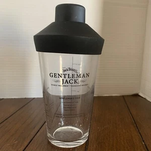 Jack Daniels Gentleman Jack Pint Glass & Silicone Cocktail Shaker Mixer 3 pc - Picture 1 of 3