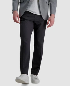 Kenneth Cole Men's Gray Charcoal Modern-Fit Micro-Check Dress Pants Size 38W 30L - Picture 1 of 4