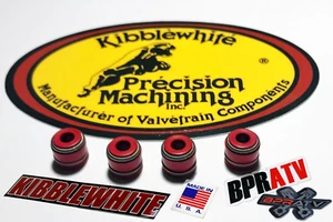 14+ Yamaha YZ250F YZ 250FX WR250F/R Kibblewhite Red Viton Valve Stem Seals Set 4 - Picture 1 of 24