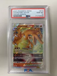 PSA 10 2023 Crown Zenith Charizard Vstar 019/159 019 - Picture 1 of 2